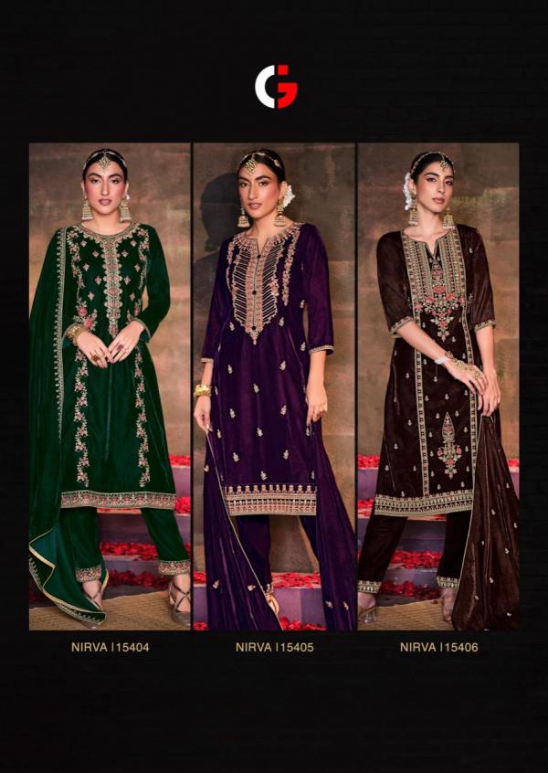 Gull Jee Nirva Velevt Designer Embroidery Pakistani Salwar Kameez